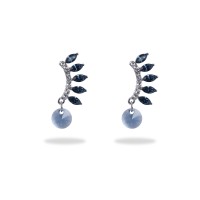 Lootkabazaar Korean Made Swarovski Drop Earring For Women (KHMSSJDES111801)